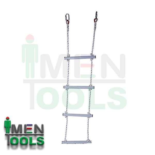 نردبان طنابی با پایه فلزی